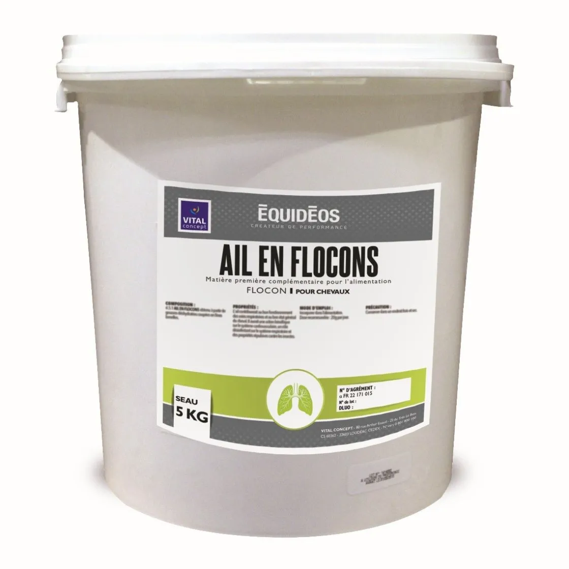 Best Equideos Ail en flocons - 5kg