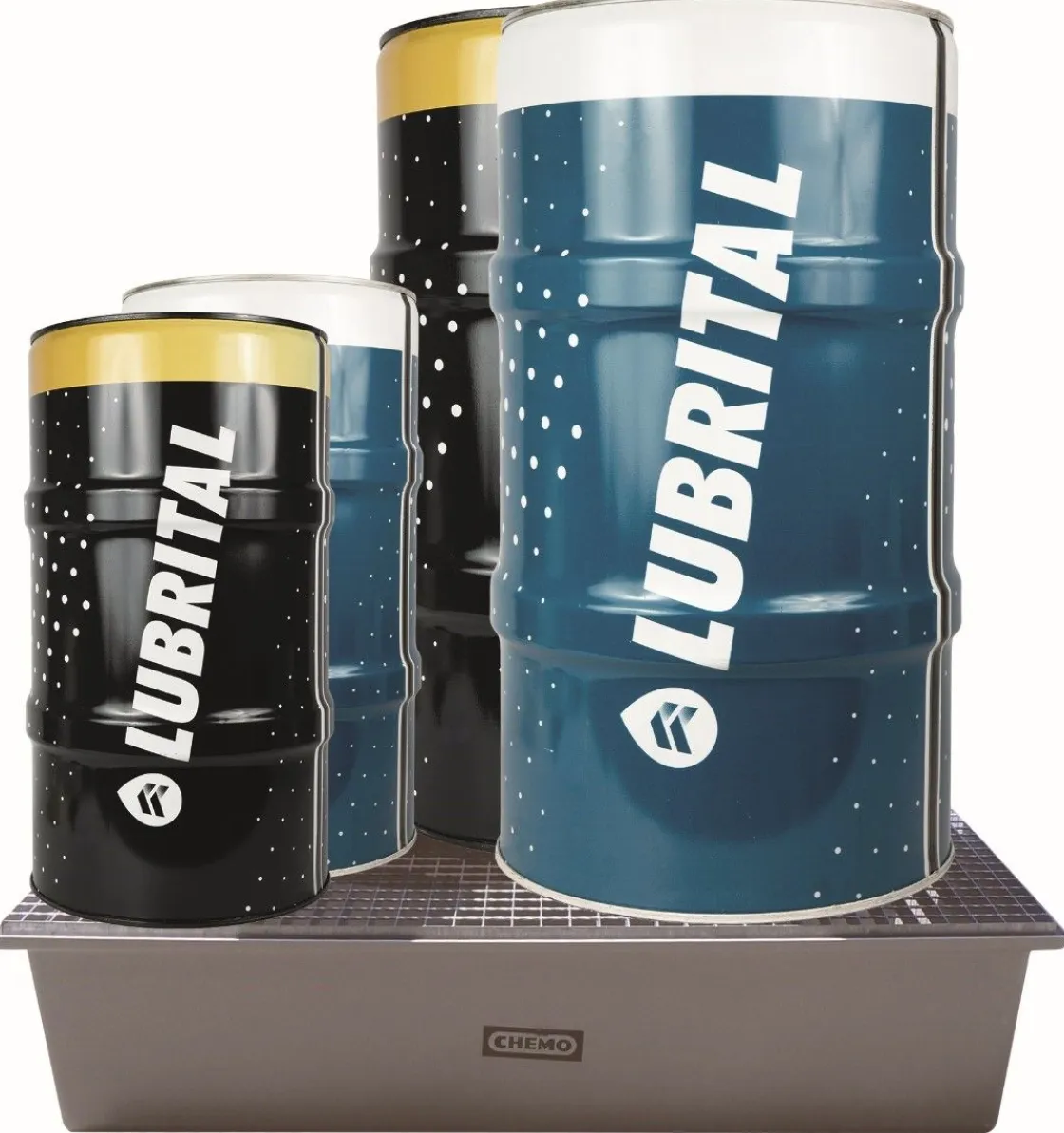 New Equideos Bac de rétention polyester 220L, 4 fûts