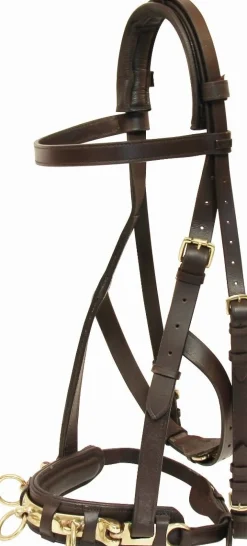 Discount Equideos Caveçon en cuir - T. cheval