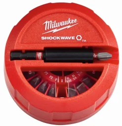 Equideos Coffret de 15 embouts de vissage Shockwave PH PZ et TX - Milwaukee