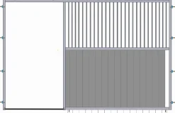 Online Equideos Façade de box barreaudée - LMS