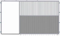 Online Equideos Façade de box barreaudée - LMS