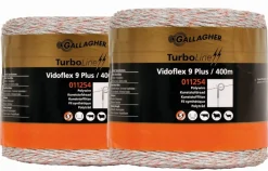 Online Equideos Fil Vidoflex 9 TurboLine blanc 400m x2 - Gallagher