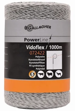 Outlet Equideos Fil Vidoflex6 Powerline blanc - Gallagher - 1000m