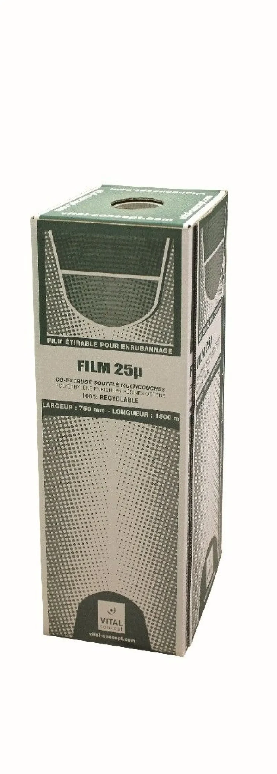 New Equideos Film enrubannage vert clair 25µ