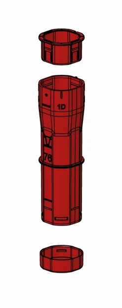 Outlet Equideos Fourreau Trèfle complet rouge - Ø76mm