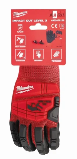 Hot Equideos Gants anti-choc et anti coupure 3/C - T8 à 10 - milwaukee