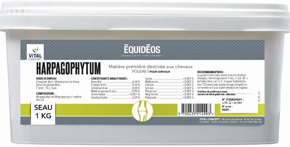 New Equideos Harpagophytum - Poudre - 1kg
