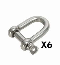 Hot Equideos Manilles inox - 6 pièces