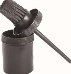 Hot Equideos Pinceau à goudron et son pot - noir