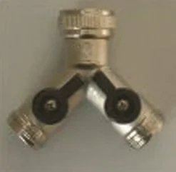 Discount Equideos Raccord Y robinet Ø20/27mm - laiton nickelé