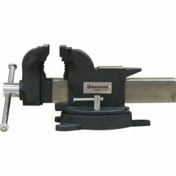Online Equideos Étau en acier 200 mm avec enclume, serre-tubes et base pivotante 360° - Drakkar Tools